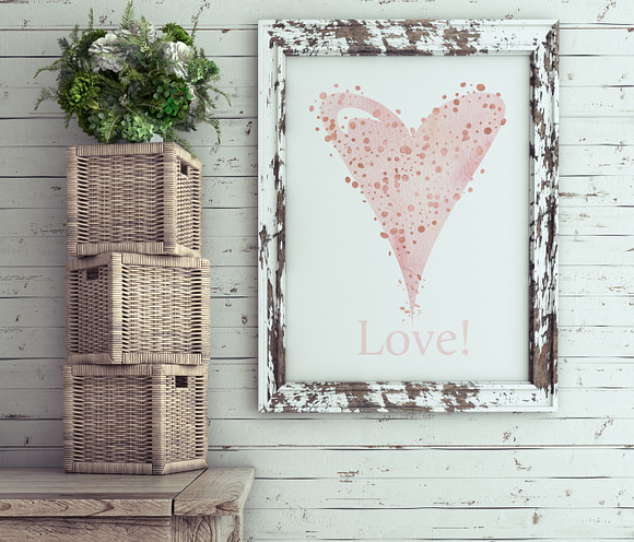 Watercolor Hearts Collection 002 in Objects - product preview 3