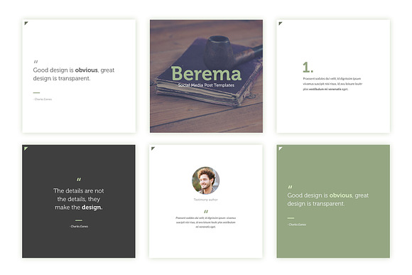 Social Media Post Templates - Berema in Instagram Templates - product preview 2