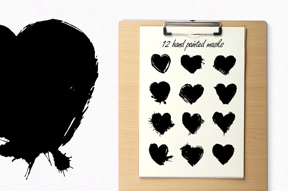 Heart masks. Instagram. in Instagram Templates - product preview 1