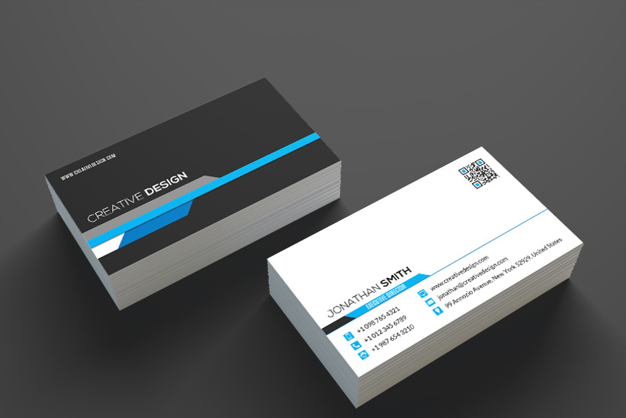 Modern Corporate Business Card SE334 in Business Card Templates - product preview 8