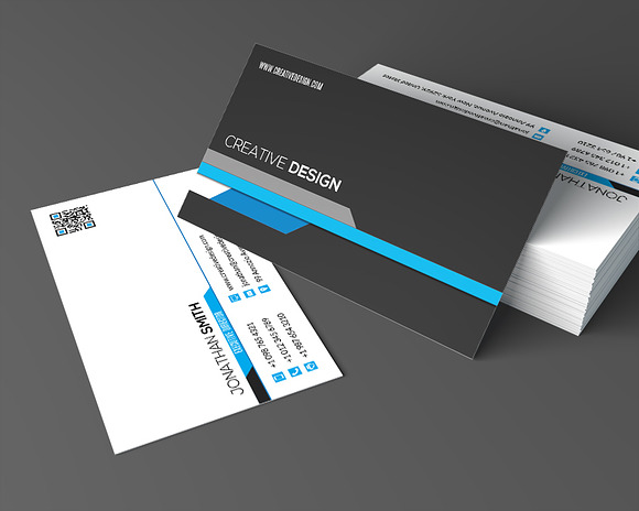 Modern Corporate Business Card SE334 in Business Card Templates - product preview 1