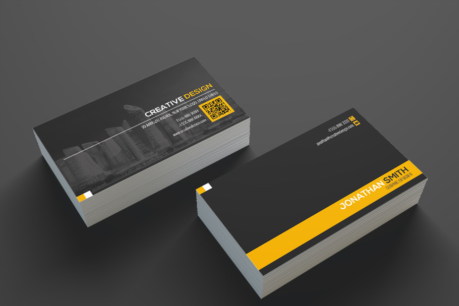 Modern Business Card Template SE335 in Business Card Templates - product preview 8