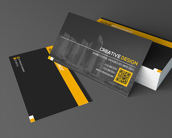 Modern Business Card Template SE335 in Business Card Templates - product preview 1