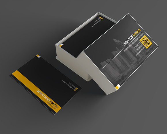 Modern Business Card Template SE335 in Business Card Templates - product preview 2