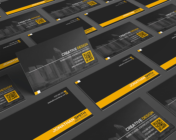 Modern Business Card Template SE335 in Business Card Templates - product preview 3