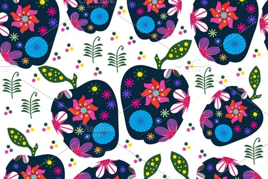 2 fruit seamless patterns in Patterns - product preview 8
