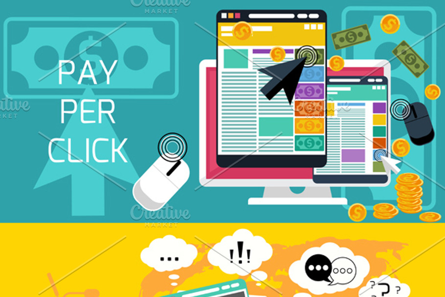 Pay per click and journalism news in Illustrations - product preview 8