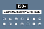 150+ Online Marketing Icons