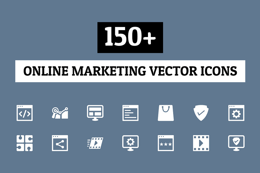 150+ Online Marketing Icons in Marketing Icons - product preview 8