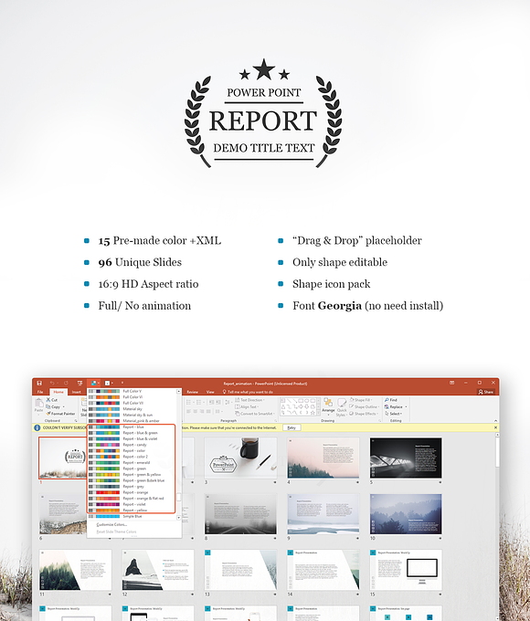 Report PowerPoint Template in PowerPoint Templates - product preview 1