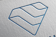 Modern Diamond Line Logo