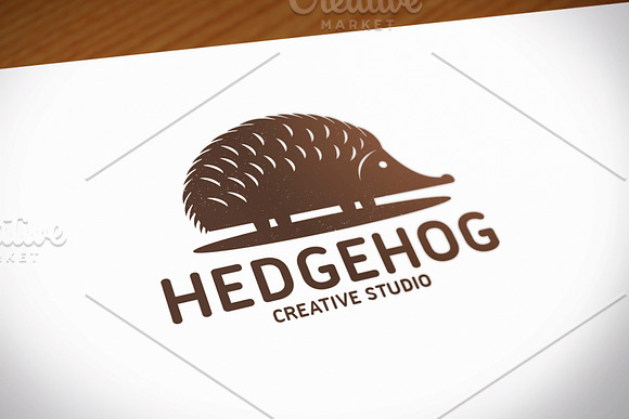 Hedgehog Logo Template in Logo Templates - product preview 2