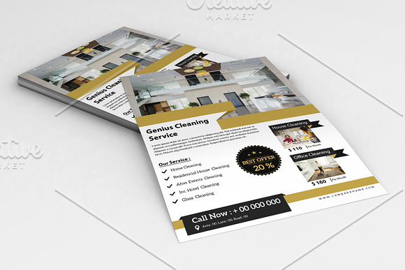 Cleaning Services Flyer  V717 in Flyer Templates - product preview 1