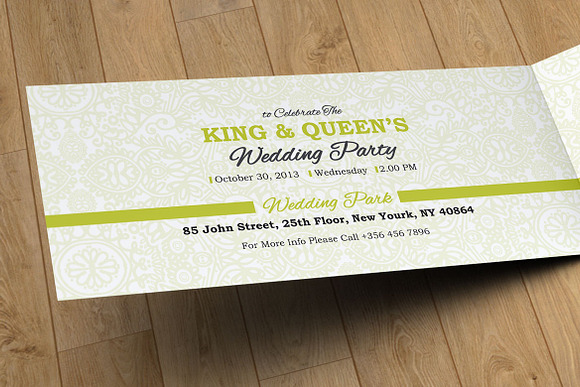 Wedding Invitation Card Template in Wedding Templates - product preview 1