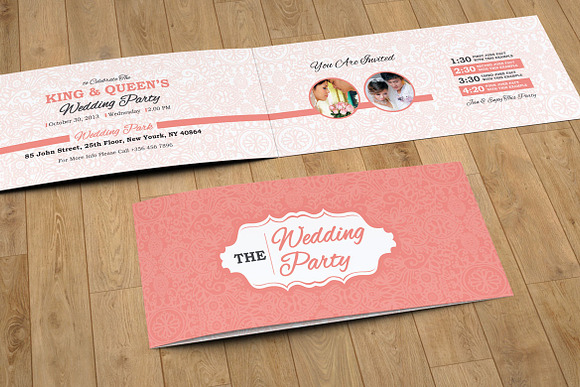 Wedding Invitation Card Template in Wedding Templates - product preview 6