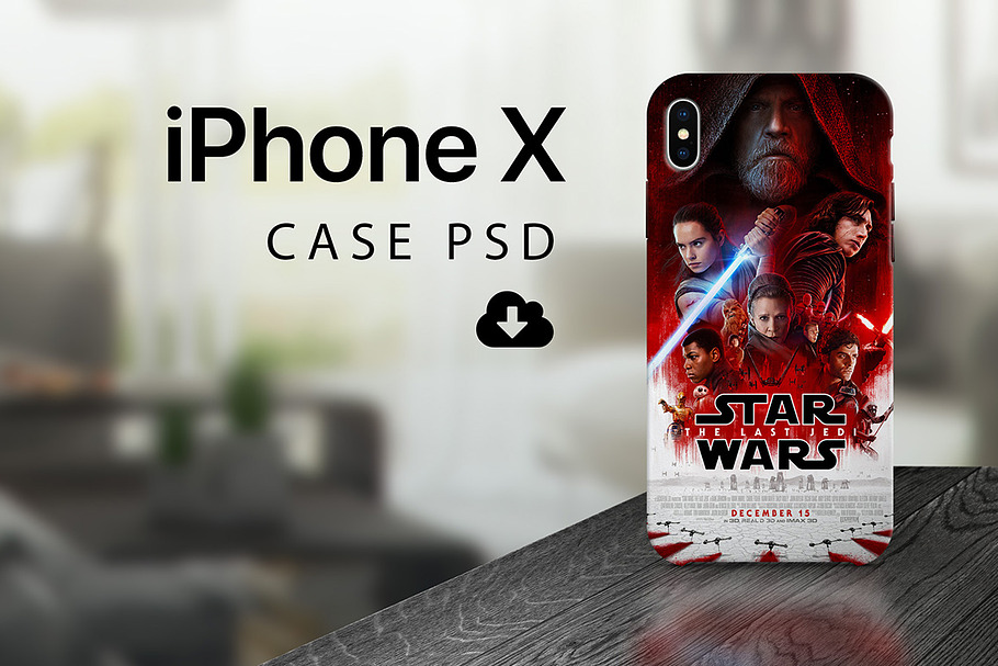 iPhone Xs - Case PSD mockup