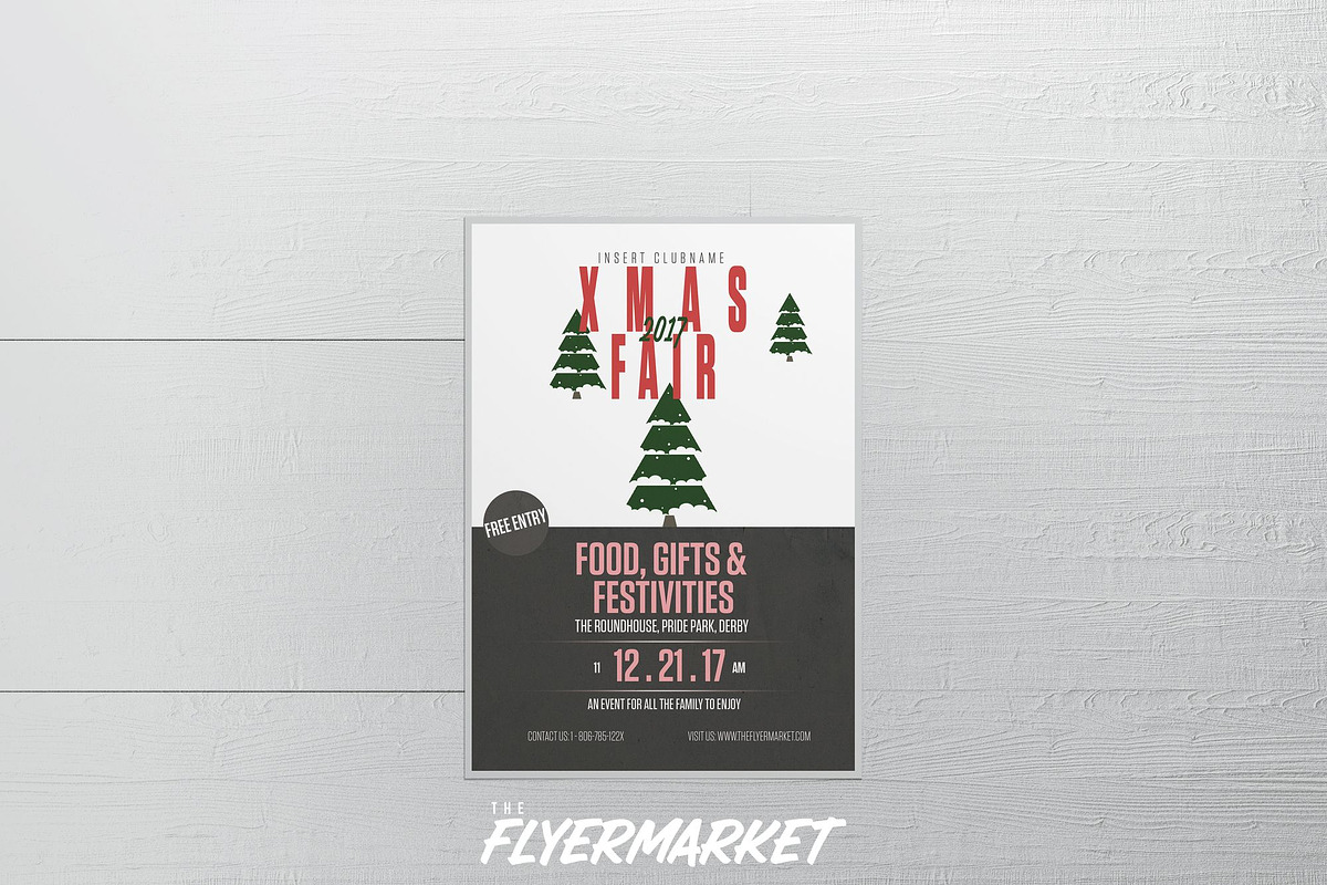 Christmas Fair 2017 Flyer Template in Flyer Templates - product preview 8