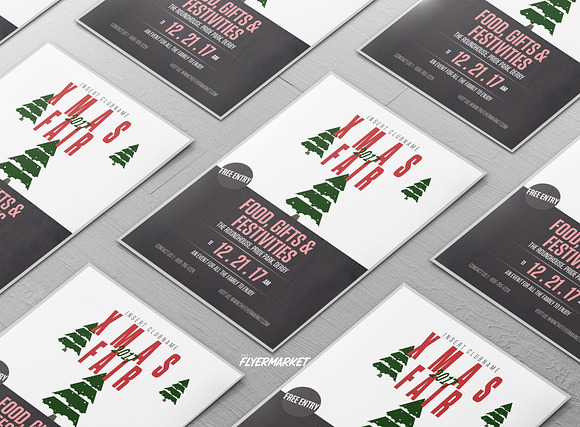 Christmas Fair 2017 Flyer Template in Flyer Templates - product preview 1