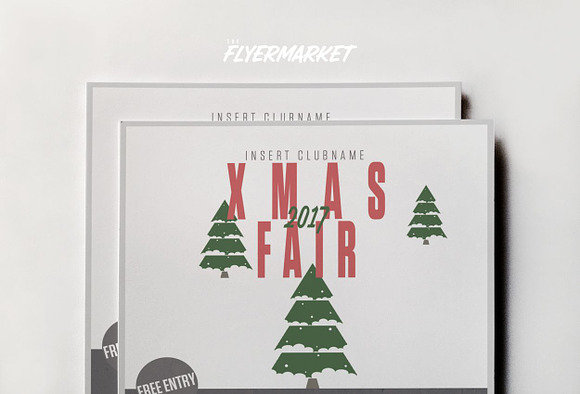 Christmas Fair 2017 Flyer Template in Flyer Templates - product preview 2
