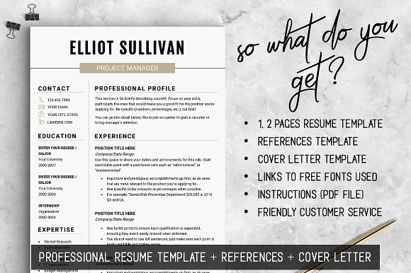 RESUME Design CV Template (MS Word) in Resume Templates - product preview 2