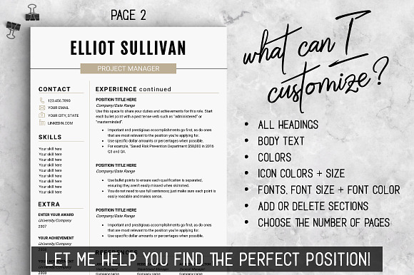 RESUME Design CV Template (MS Word) in Resume Templates - product preview 3