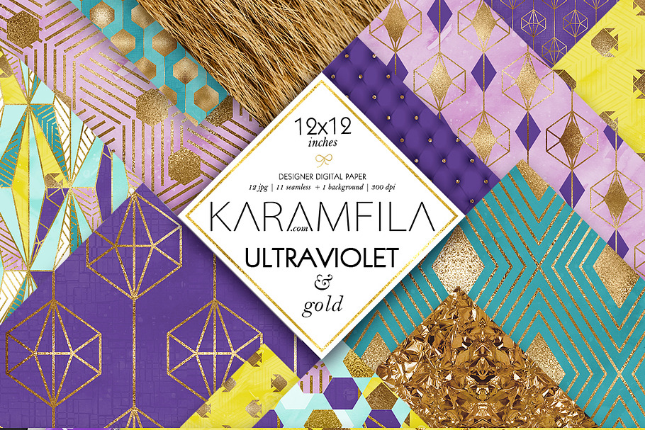Ultra Violet Geometric Patterns in Patterns - product preview 8