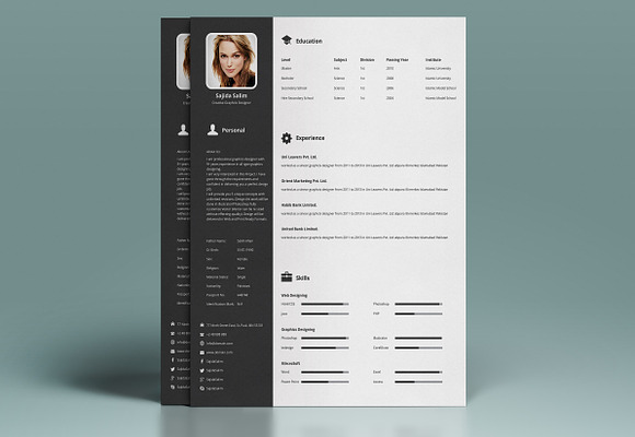 Simple and Clean Resume/CV in Resume Templates - product preview 2