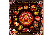 Chinese New Year holiday traditions infographic
