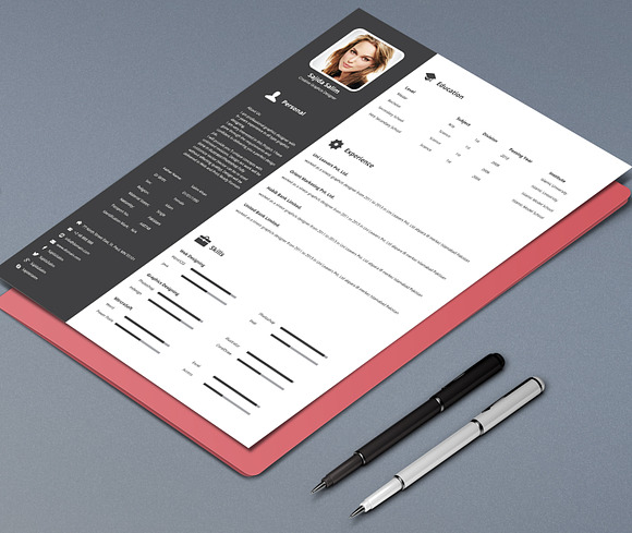 Simple and Clean Resume/CV in Resume Templates - product preview 3