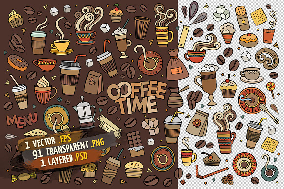 Coffee Objects & Elements Set in Objects - product preview 1