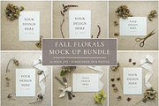 Fall Florals Mockup Bundle + Bonus
