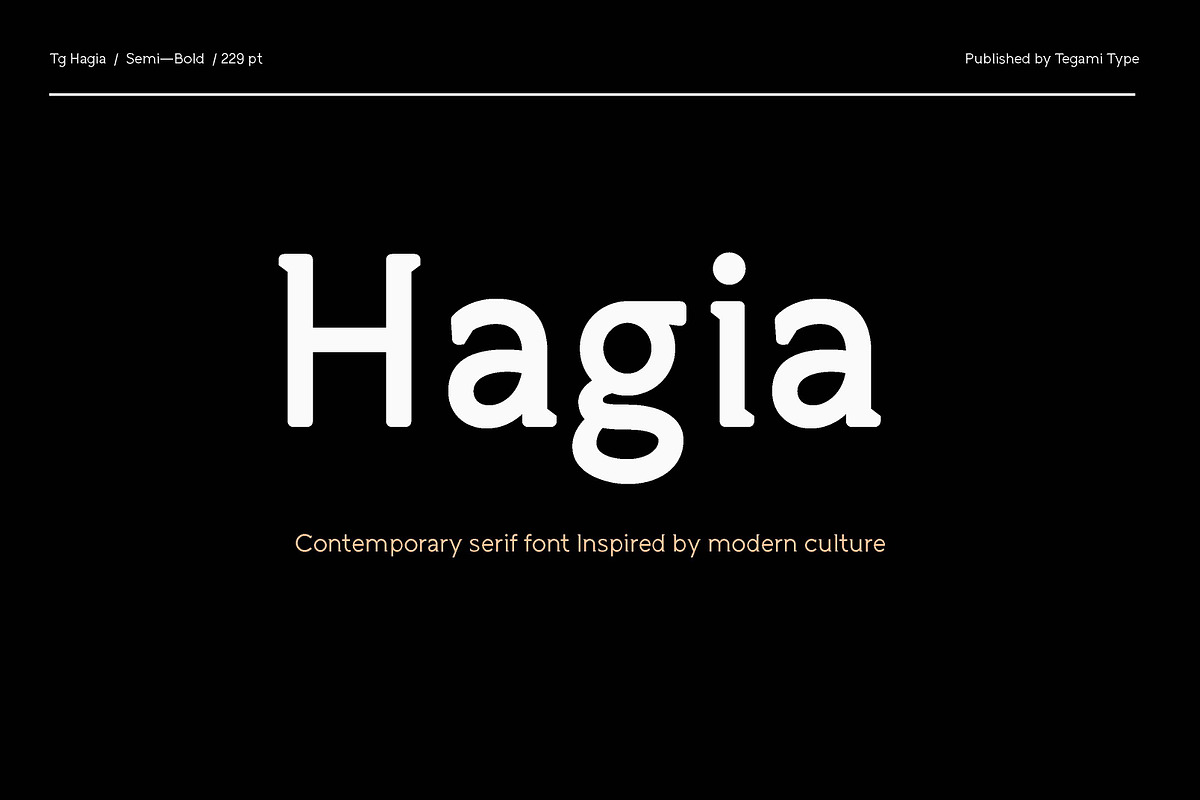 TG Hagia in Serif Fonts - product preview 8