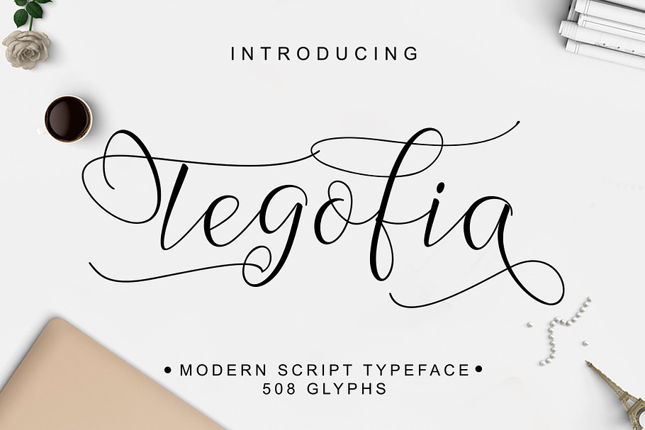 Tegofia Script in Fonts - product preview 8
