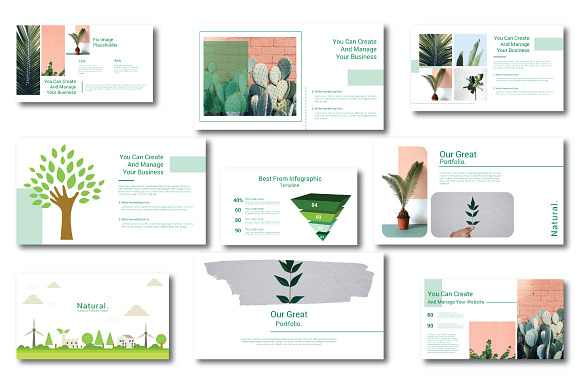 50% OffNatural Google Slide Template in Google Slides Templates - product preview 3
