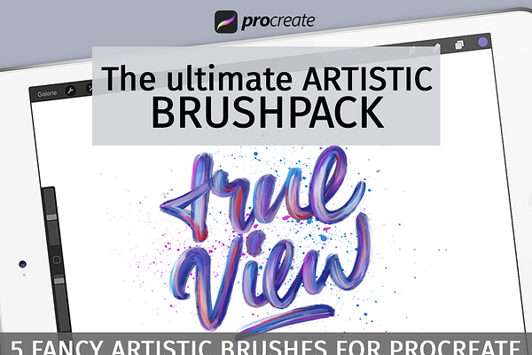 Artistic brush pack for Procreate