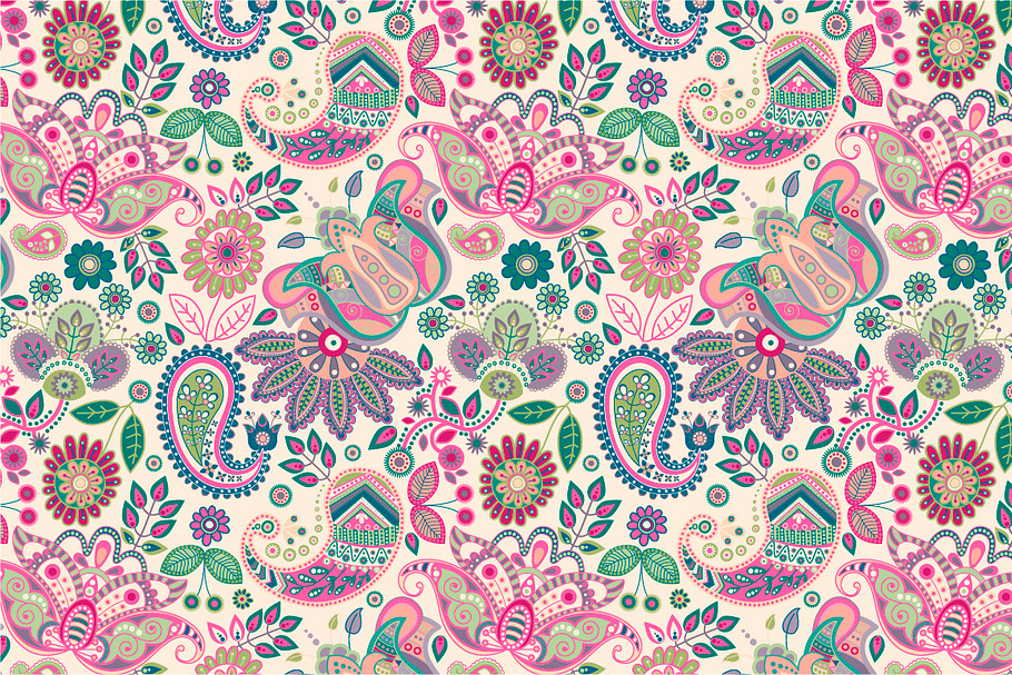 2 Floral Seamless Patterns in Patterns - product preview 8