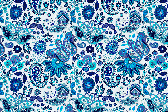 2 Floral Seamless Patterns in Patterns - product preview 1