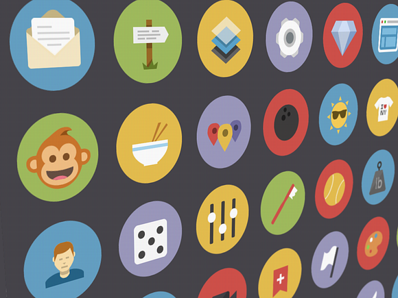 Flatties Vol 2 - flat style icon set in Cool Icons - product preview 3