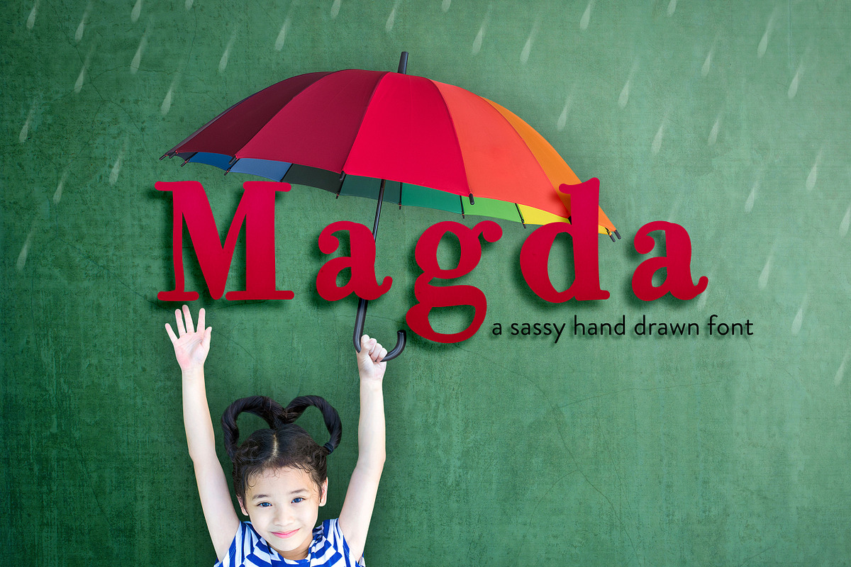 Magda Hand Drawn Font in Display Fonts - product preview 8