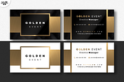 GOLD BLACK & WHITE Business Card