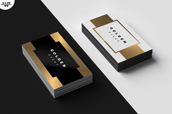GOLD BLACK & WHITE Business Card in Business Card Templates - product preview 1