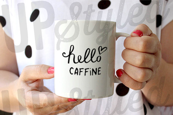 F204 Coffee Mug Stock Photo in Product Mockups - product preview 1