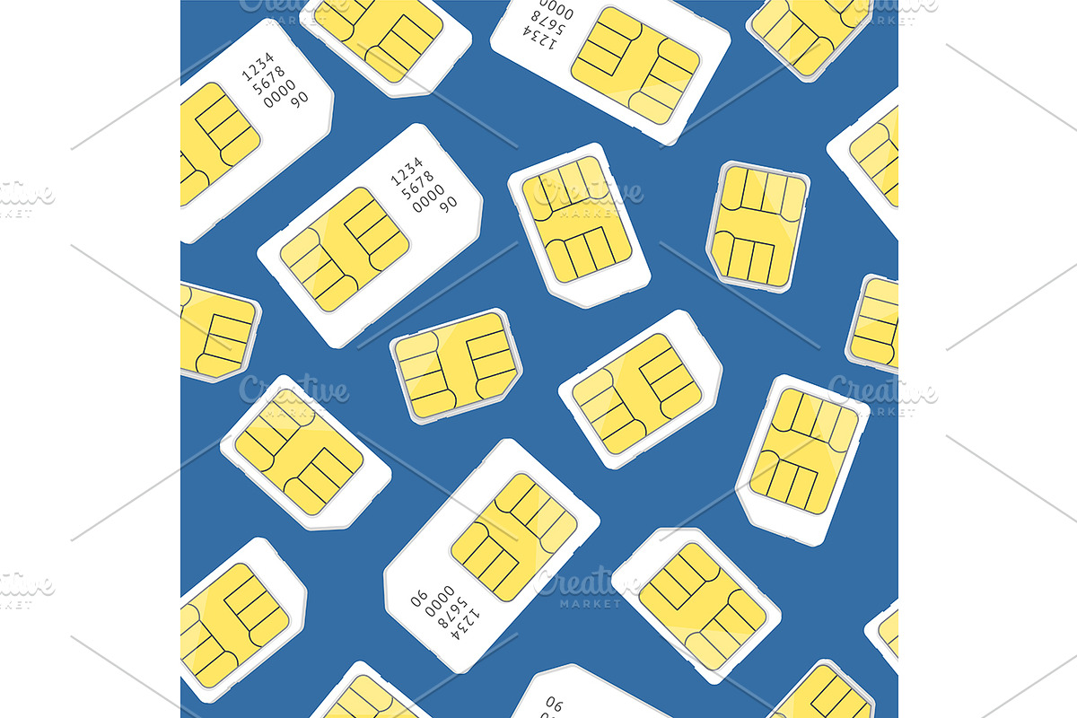 Sim Card Seamless Pattern  in Patterns - product preview 8