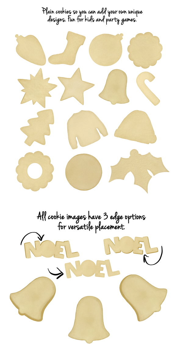 Christmas Cookies & Holiday Clip Art in Graphics - product preview 4