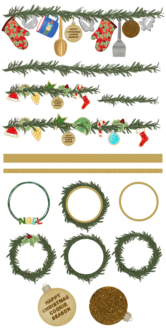 Christmas Cookies & Holiday Clip Art in Graphics - product preview 5