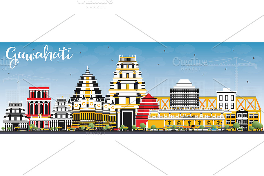 Guwahati India City Skyline 
