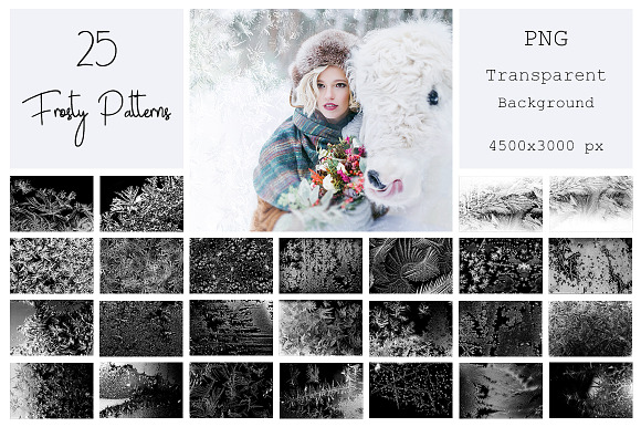 35 PNG Frosty Pattern Overlays in Textures - product preview 9
