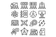 lines icons pack collection