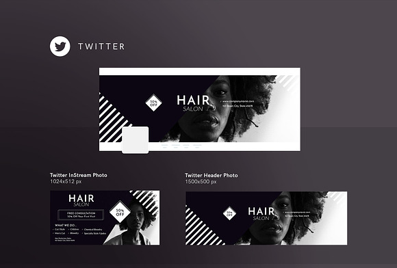 Promo Bundle | Hair Salon in Templates - product preview 4
