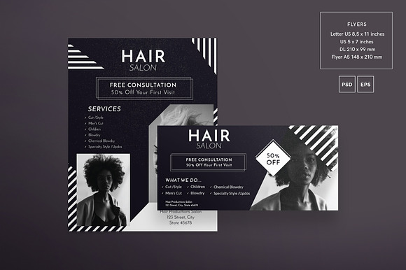 Promo Bundle | Hair Salon in Templates - product preview 7